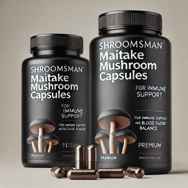 Shroomsman Maitake Mushroom Capsules - Immune Support & Blood Sugar Balance